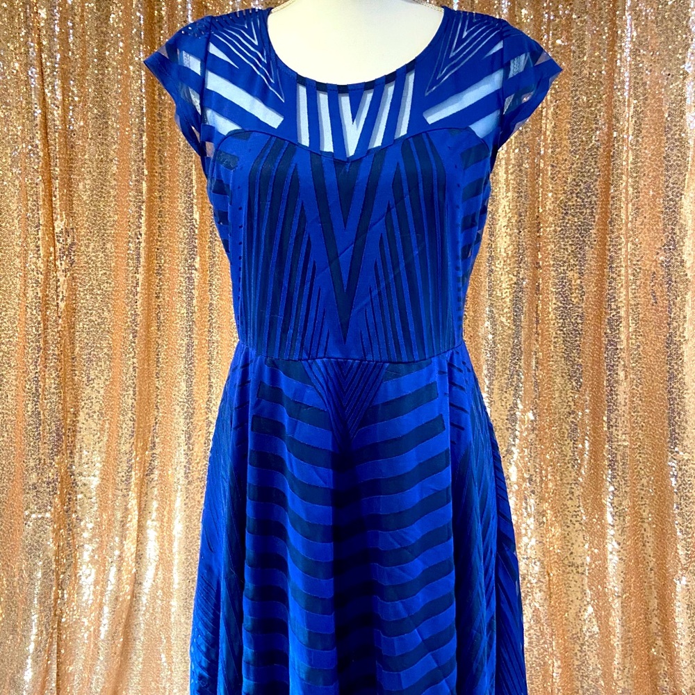 Material Girl Dress Blue
